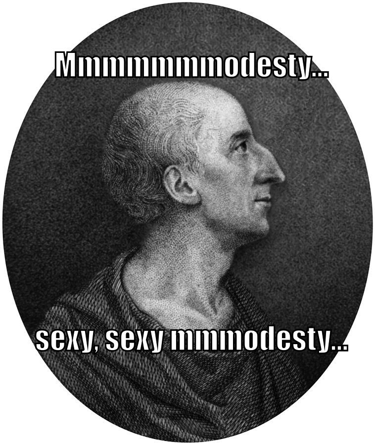 The Reverend James Fordyce says "Mmmmmmmodesty... sexy, sexy mmmodesty..."