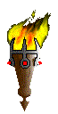 an animated GIF of a torch, probably from like 1996.